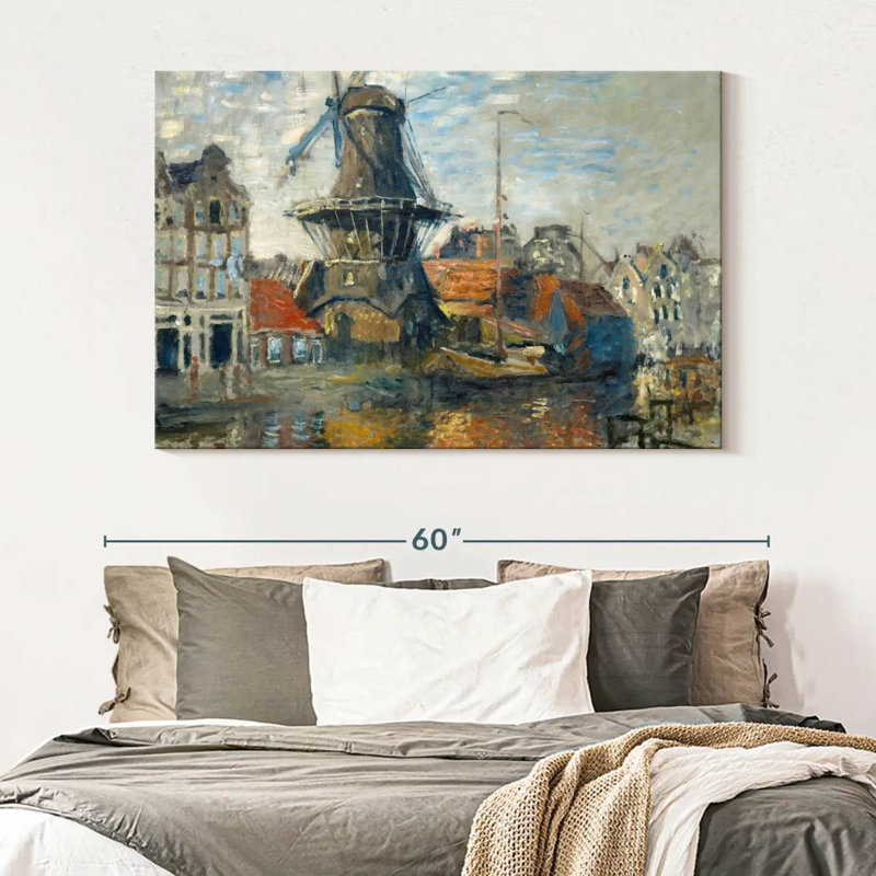 Sirci, le moulin à vent à Amsterdam, H 34 po x l 51 po