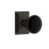Grandeur Concealed Screw Mechanism Mushroom Knob with Square Rosette