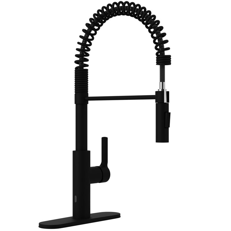 ANZZI Pull Down Touchless Kitchen Faucet, Matte Black