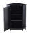Black Bathroom Cabinet Triangle Corner Storage Cabinet With Adjustable Shelf Modern Style MDF Board-935095067