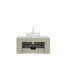 Meuble-lavabo de salle de bain avec lavabo, armoire de rangement de salle de bain moderne à bordures courbes et flottantes avec tiroir, lavabo rond en céramique blanc sans robinet, pré-assemblé-1279823782-1279823776