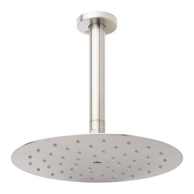 10" Contemporary Low Profile Shower Head with Ceiling-Mount Arm 2.5 GPM