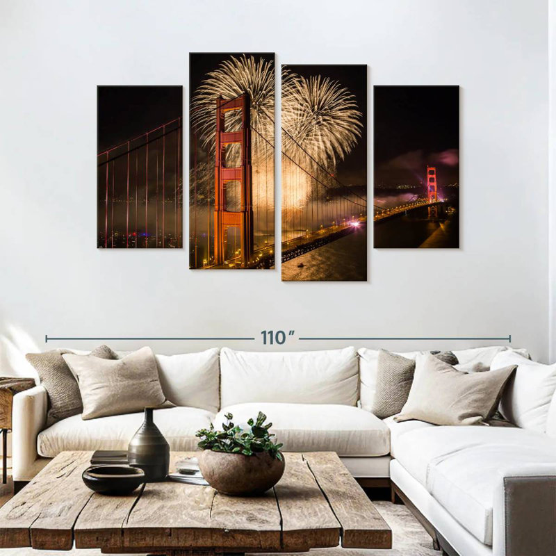 Lilie Golden Gate Bridge Celebration, 54" H x 84" W
