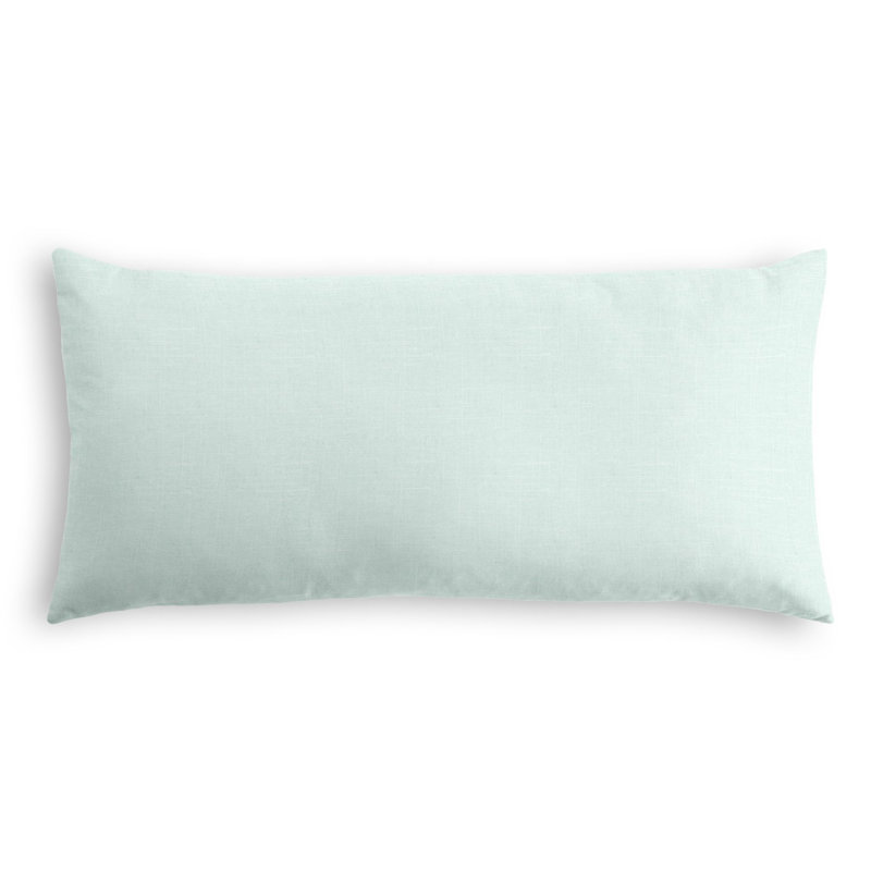 Reversible Throw Pillow, 14" x 36", Light Green