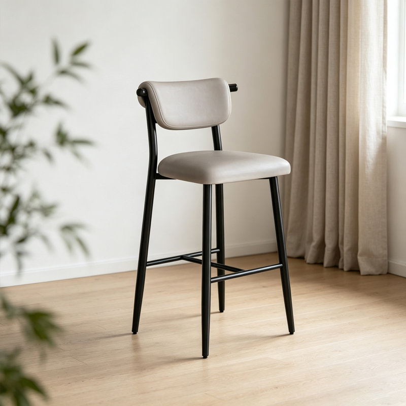 Chaise d'appoint rembourrée grise (ensemble de 2), Gris, 29.53"