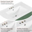 Ensemble de meuble-lavabo double 60 po - Lavabos séparés en céramique, tablette de rangement et tiroirs divisés (miroir exclu) - Solution de salle de bain moderne et spacieuse-1405854973