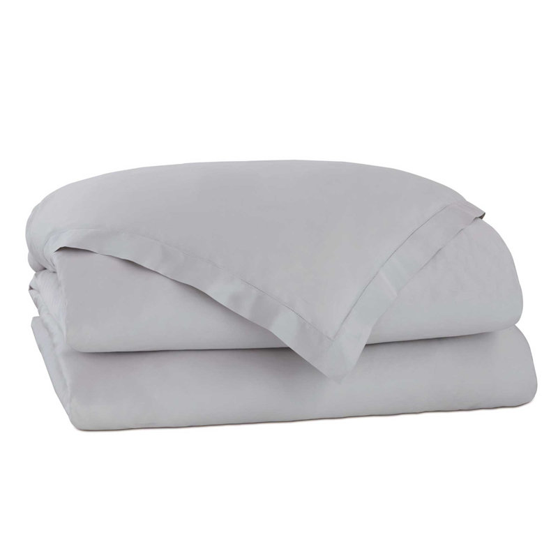 Deluca Duvet Cover, Queen Duvet Cover, Silver