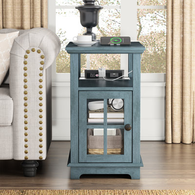 Boxley End Table and Built-In Outlets