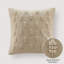 Housse de coussin en coton brodé Botanical 20 po x 20 po, lin-132802623