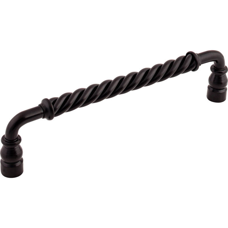 Twisted Bar Pull, Patina Black, 8 12/16" Center to Center