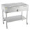 Table à vapeur au propane commerciale à 9 plateaux, réchaud à soupe pour l'extérieur au propane avec soupape de drainage et roues de 3 po, chauffe-plats au propane en acier inoxydable à température réglable pour le camping en plein air