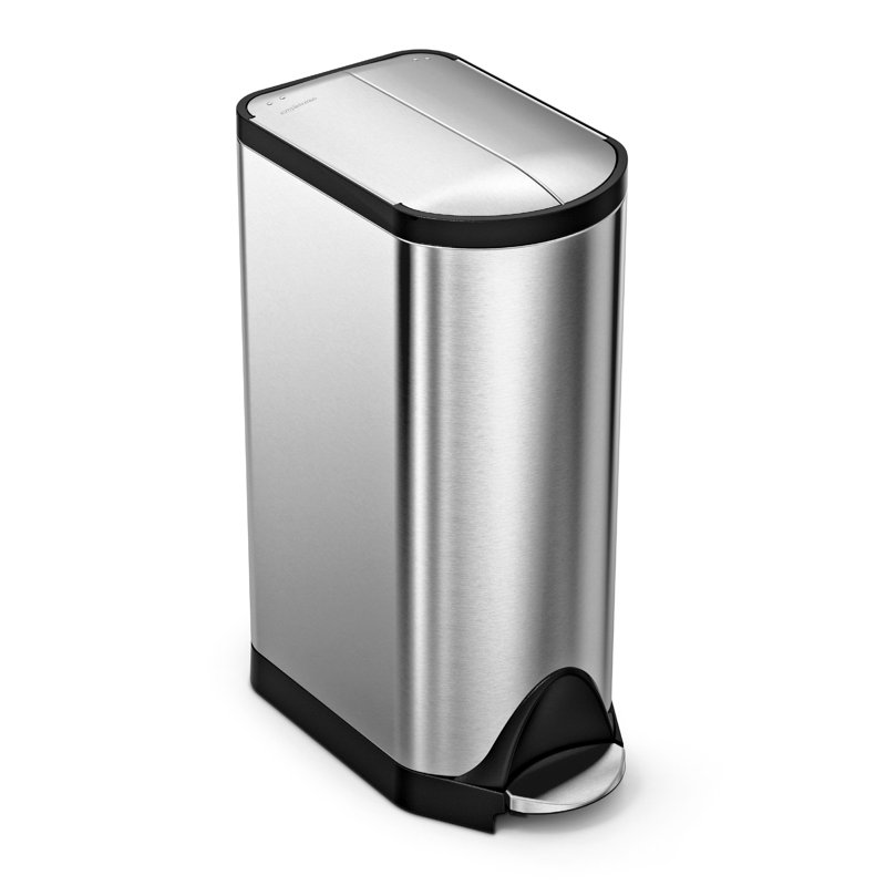 Simplehuman 30L Butterfly Pedal Bin, Brushed Stainless Steel