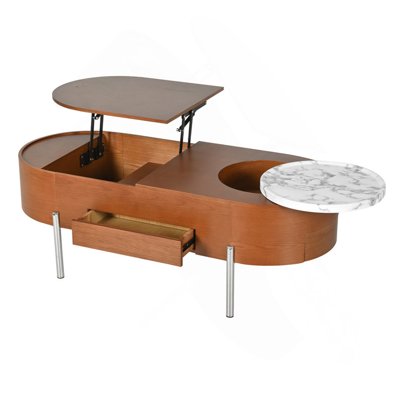 Lift Top Coffee Table With Storage, Brown