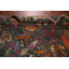 Tapis bleu acier à motif animaux