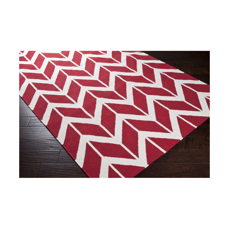 Vo Wool Chevron Indoor Rug, Rectangle 2' x 3'
