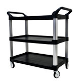 Three-Layer Thickened Plastic Mobile Tool Cart