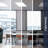 Slim Surface Mount Panel Light 5CCT 2700K-5000K Dimmable LED Panel Light 5500 Lumens Edge Lit Damp Rated ETL