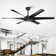 Jamariae 65" Ceiling Fan With No Light and Remote Control