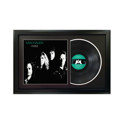 Disque avec cadre noir "OU812" Van Halen