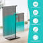 Porte-serviettes autoportant de 40 pouces avec base en marbre lestée, barres pivotantes à 360 ° réglables en hauteur, porte-serviettes de sol à 2 niveaux en acier inoxydable 304 antirouille