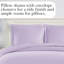 Housse de couette Southshore Basics de Southshore Fine Linens, coloris Evening Haze, en microfibre doublement brossée avec fermeture éclair invisible et attaches aux coins, 1 taie d'oreiller, 1 place/1 place XL-336246585-336246575