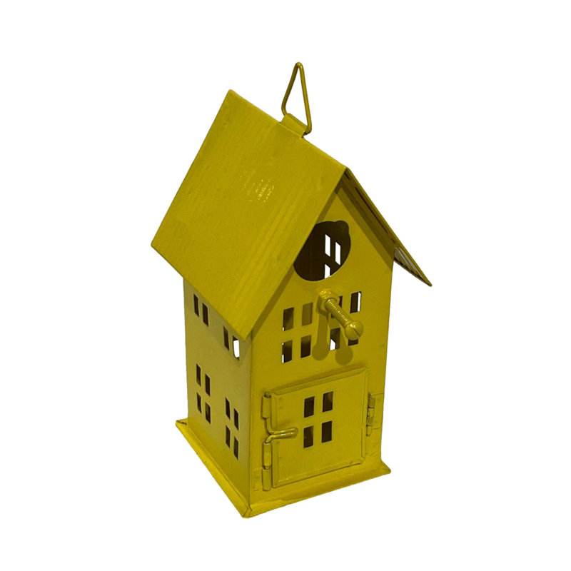 Maison d'oiseaux citronnée jaune
