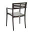 Chaise de salle à manger d'extérieur empilable