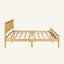 Lit de style traditionnel avec tête et pied de lit, lit en bois de pin avec cadre de lit renforcé-119528730