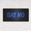 Latitude Wall «Say No In Neon Blue» par Luxe Portfolio, art mural en métal-607980719