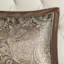 Édredon pour très grand lit 12 pièces - bleu / brun avec draps en coton et motif cachemire attrayant au design élégant-122456119