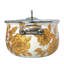 Casserole dorée avec couvercle en verre Golden Flowers Belly-86039576