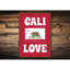 Plaque en aluminium Cali Love-58289301