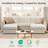 Cleland 122" W Modern 5-Piece Upholstered Modular Sofa With Ottoman-1178951106-1178951104