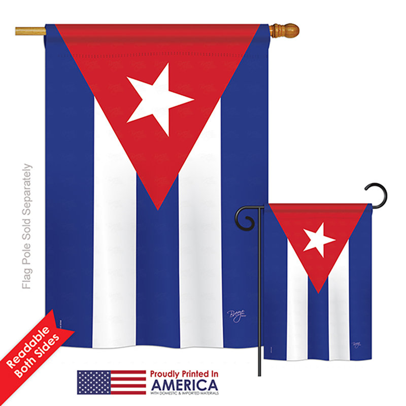2 pièces cuba du monde, ensemble de 2 côtés de polyester décoratif