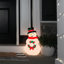 Bonhomme de neige pré-illuminé DEL de 24,8 po de Fraser Hill Farm, moulé par soufflage avec couronne