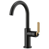 Litze® Bar Faucet with Arc Spout and Industrial Handle
