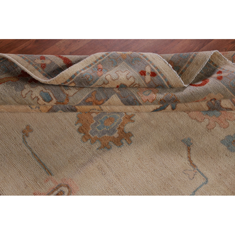 Vegetable Dye Wool Oushak Turkish Area Rug 8x10