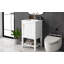 Meuble-lavabo moderne 20 po avec lavabo en céramique et porte à fermeture en douceur Leeward-123817771