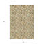 Tapis extérieur lavable à motif géométrique beige et taupe 5 pi x 8 pi beige