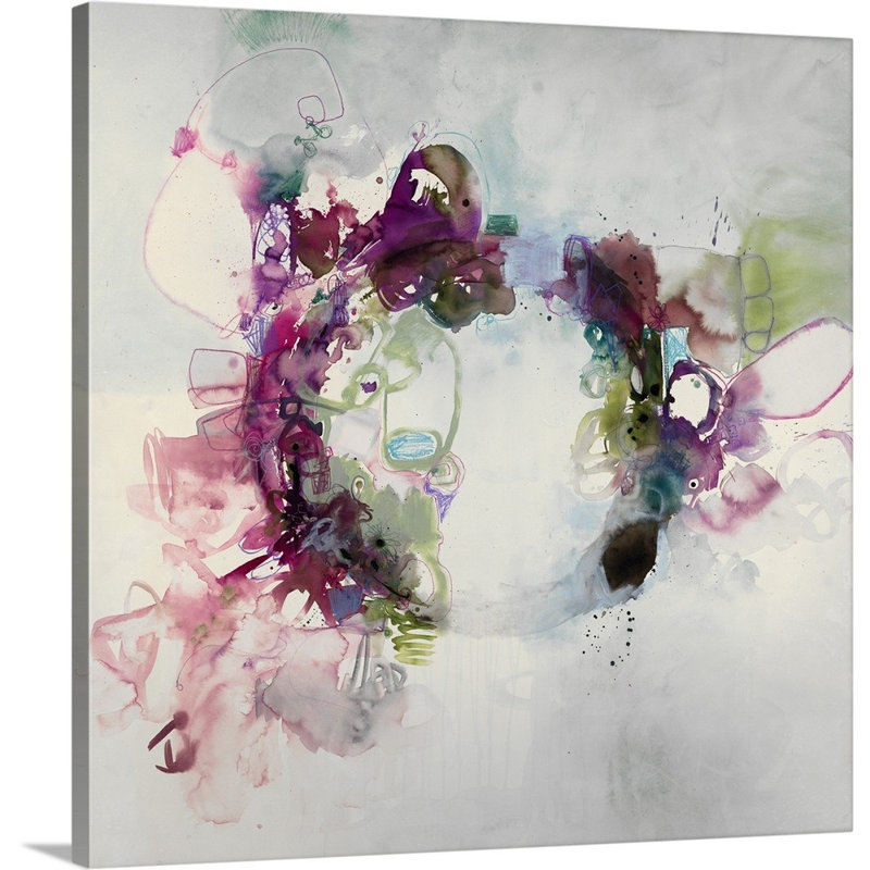 « the only the pretty ring time », peinture sur toile, Toile tendue, H 20 po x l 20 po x P 1,25 po