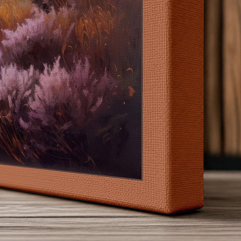 Highland Valley Mist Scandinavian - Wrapped Canvas, 36x24 - 91.4 x 61.0 cm, Terracotta Border