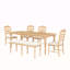 Ensemble de table de salle à manger extensible 6 pièces 82,7 po avec rallonge amovible de 23,6 po, banc de salle à manger rembourré de 50,4 po et 4 chaises pour 6