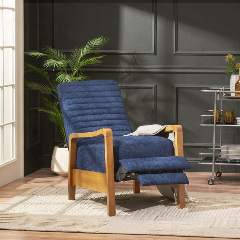 Fauteuil inclinable Kalstrom, Polyester bleu marine