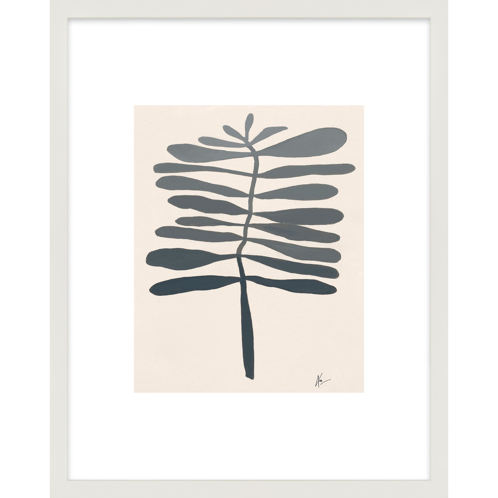 Flora 2 by Lee Lessem, White, 25" H x 20" W x 1.25" D