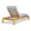 Chaise longue en teck Solera