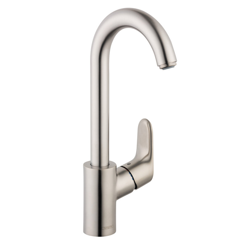 Focus Bar Faucet, Steel Optik