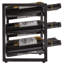 12 Bottle Wine Bottle Rack Black