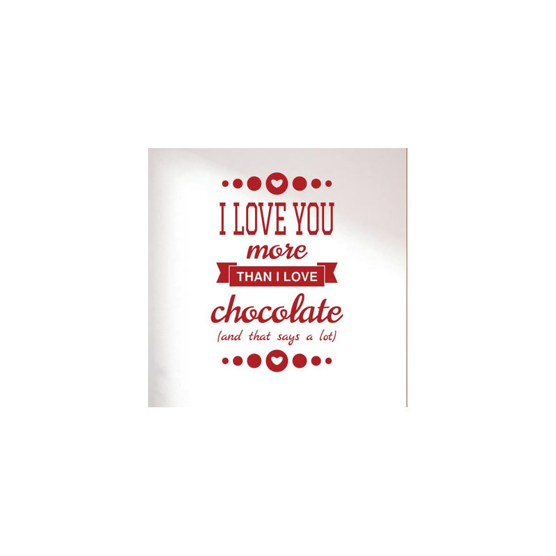Non-Wall Damaging Wall Decal, Large, Dark Red