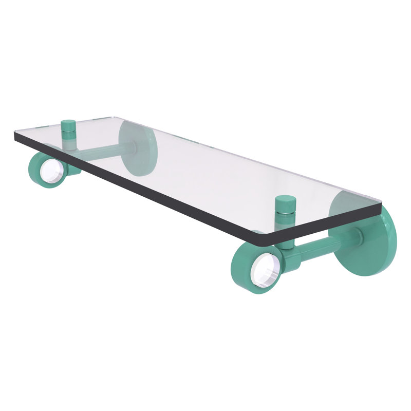 Tablette flottante Clearview, H 3,3 po x l 16 po x P 5,65 po, Vert écume de mer
