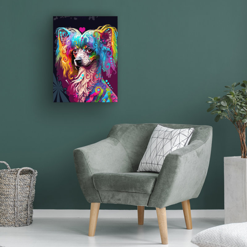 Art sur toile chinois Dean, H 19 po x l 14 po